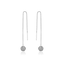 Load image into Gallery viewer, Silver Deus Threader Earrings