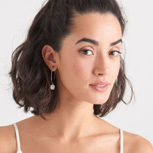 Load image into Gallery viewer, Silver Boreas Hoop Earrings