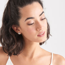 Load image into Gallery viewer, Silver Boreas Stud Earrings