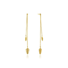 Load image into Gallery viewer, Gold Tropic Drop Earrings