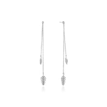Load image into Gallery viewer, Silver Tropic Drop Earrings