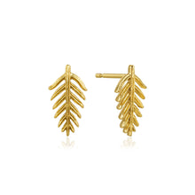 Load image into Gallery viewer, Gold Palm Stud Earrings