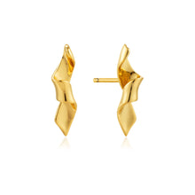 Load image into Gallery viewer, Gold Helix Stud Earrings