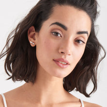 Load image into Gallery viewer, Silver Helix Stud Earrings