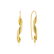 Load image into Gallery viewer, Gold Helix Hook Earrings