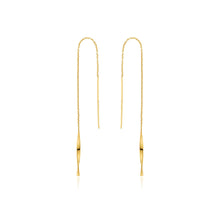 Load image into Gallery viewer, Gold Helix Threader Earrings
