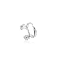 Load image into Gallery viewer, Silver Twist Ear Cuff