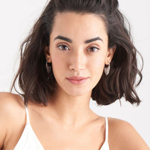 Load image into Gallery viewer, Silver Fringe Fall Earrings