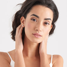 Load image into Gallery viewer, Opal Color Silver Stud Earrings