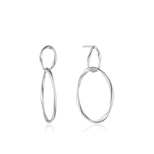 Load image into Gallery viewer, Silver Swirl Nexus Earrings
