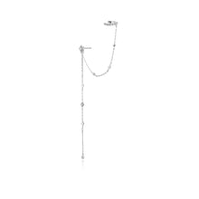 Load image into Gallery viewer, Silver Bohemia Stud Ear Cuff