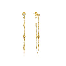 Load image into Gallery viewer, Gold Bohemia Chain Stud Earrings