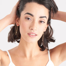 Load image into Gallery viewer, Gold Bohemia Shimmer Drop Earrings