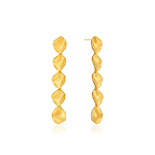 Load image into Gallery viewer, Gold Crush Multiple Discs Drop Earrings