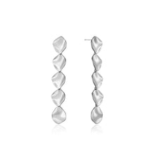 Load image into Gallery viewer, Silver Crush Multiple Discs Drop Earrings