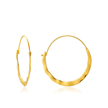 Load image into Gallery viewer, Gold Crush Hoop Earrings