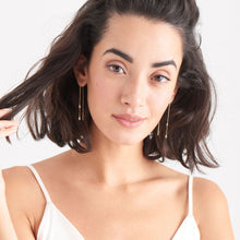 Load image into Gallery viewer, Gold Glow Threader Earrings