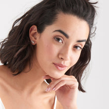 Load image into Gallery viewer, Gold Glow Bar Stud Earrings