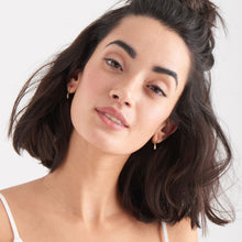 Load image into Gallery viewer, Gold Glow Huggie Hoops