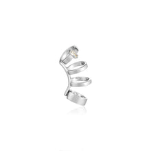 Load image into Gallery viewer, Silver Glow Crawler Ear Cuff