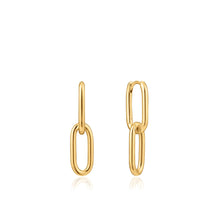 Load image into Gallery viewer, Gold Cable Link Earrings