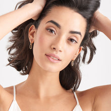 Load image into Gallery viewer, Gold Cable Link Earrings