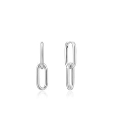 Load image into Gallery viewer, Silver Cable Link Earrings