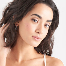 Load image into Gallery viewer, Silver Cable Link Earrings