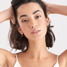 Load image into Gallery viewer, Gold Curb Chain Stud Earrings