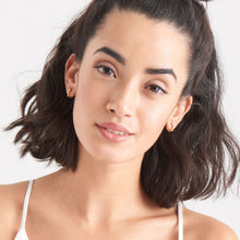 Load image into Gallery viewer, Gold Sparkle Huggie Hoops