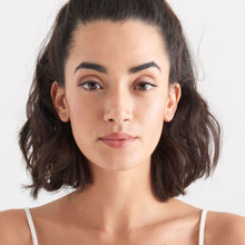 Load image into Gallery viewer, Silver T-Bar Twist Earrings