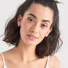 Load image into Gallery viewer, Gold Dot Ear Jackets With Lobe Hook