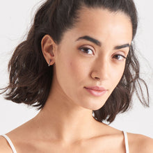 Load image into Gallery viewer, Silver Dot Ear Jackets With Lobe Hook