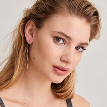 Load image into Gallery viewer, Silver Slinky Drop Earrings