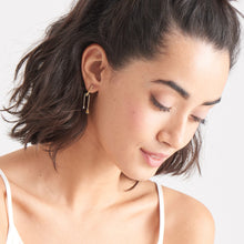 Load image into Gallery viewer, Gold Double Drop Stud Earrings