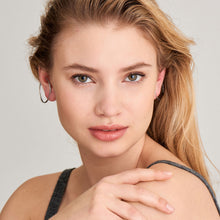 Load image into Gallery viewer, Silver Stud Hoop Ear Cuffs