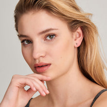 Load image into Gallery viewer, Silver Diamond Shape Stud Earrings