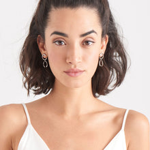 Load image into Gallery viewer, Silver Luxe Double Curve Earrings