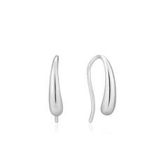Load image into Gallery viewer, Silver Luxe Hook Earrings