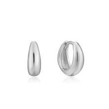 Load image into Gallery viewer, Silver Luxe Huggie Hoop Earrings