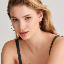 Load image into Gallery viewer, Silver Luxe Hoop Earrings