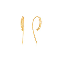 Load image into Gallery viewer, Gold Spike Solid Drop Earrings