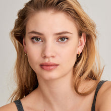 Load image into Gallery viewer, Gold Spike Solid Drop Earrings