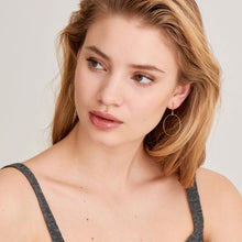 Load image into Gallery viewer, Gold Spike Hoop Earrings