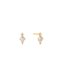 Load image into Gallery viewer, Gold Midnight Stud Earrings