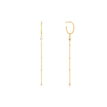 Load image into Gallery viewer, Gold Midnight Drop Earrings