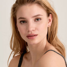 Load image into Gallery viewer, Gold Midnight Fringe Stud Earrings