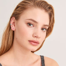 Load image into Gallery viewer, Silver Tidal Turquoise Ear Cuff