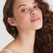 Load image into Gallery viewer, Teal Enamel Silver Ear Cuff