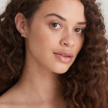 Load image into Gallery viewer, Silver Knot Huggie Hoop Earrings